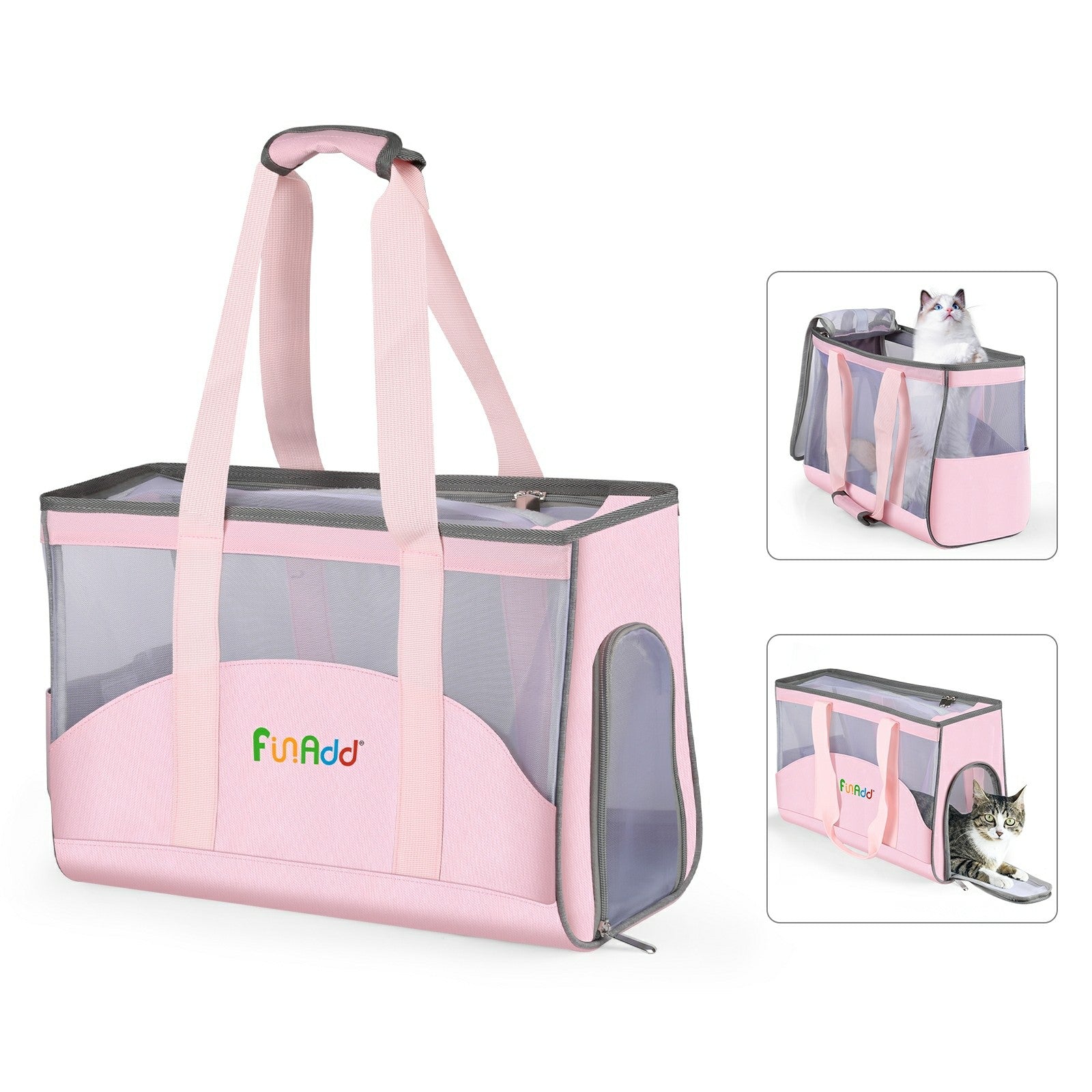 FUNADD FA1002 Nylon Cloth Pet Cat Carrier Bag Tote Handbag for Small Dog FUNADD FA1002 Nylon Cloth Pet Cat Carrier Bag Tote Handbag for Small Dog
